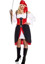 Jewel Of Night Woman Pirate Plus Costume