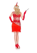 Adult Fearless Flapper Red Women Costume
