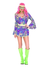 Adult Shake Your Groove Hippie Women Costume