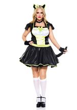 Adult Plus Size Furry Cats Meow Women Costume