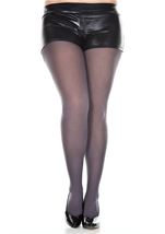 Plus Size Women Opaque Tights Grey
