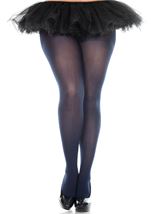 Plus Size Women Opaque Tights Navy 