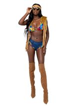 Adult Peace And Love Hippie Women Costume