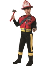 Fireman Deluxe Boys Daily Hero Costume
