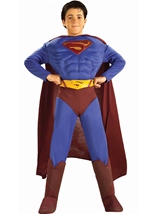 Superman Returns Deluxe Muscle Boys Costume