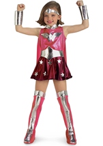Wonder Woman Girl Pink  Costume