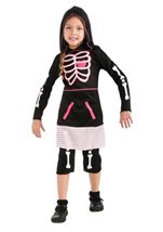 Pink Skeleton Girls Costume