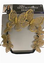 Gold Butterfly Women Headpiece 