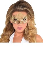 Adult Gold Filigree Masquerade Mask