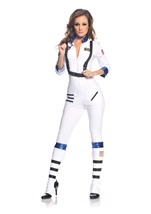 Women White Astronaut Costume