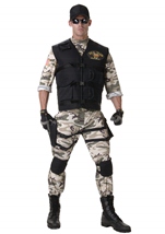 Seal Team Men Army Costume