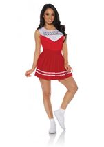Adult Cheerleader Women Skirt Red