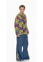 Adult Psychedelic Plus Size Men Costume