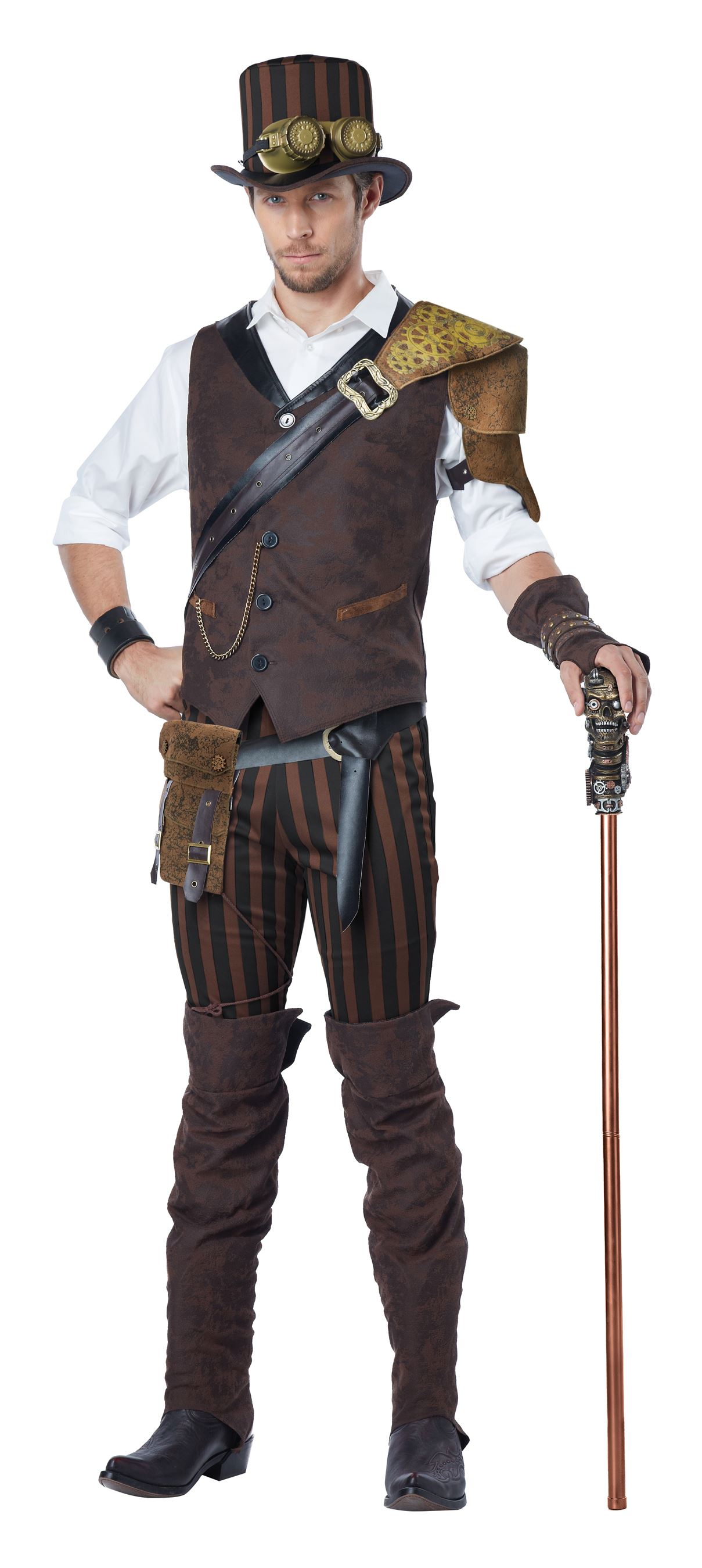 Adult Steampunk Adventurer Deluxe Men Costume | $68.99 | The Costume Land
