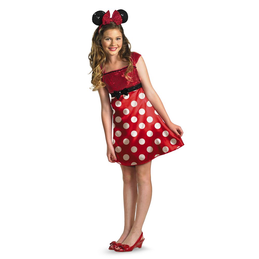 Red olds Costume 12 Tween  Costume Girl  $49.99 Disney shoes for  Halloween   Minnie The year