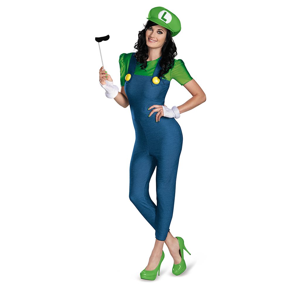 womens costumes mario luigi deluxe womens costume 38 99 womens costumes mario luigi deluxe womens costume 38 99