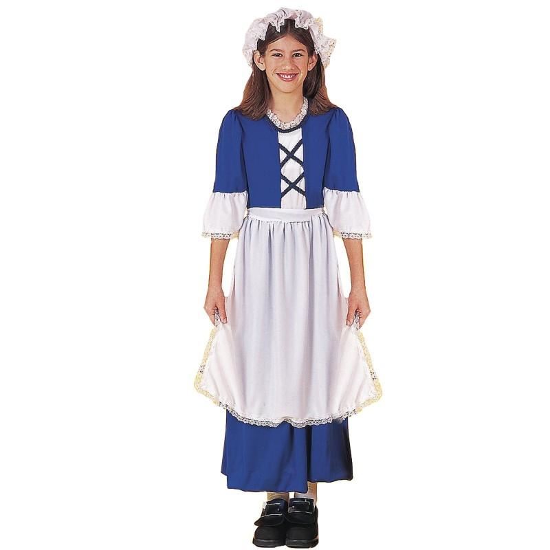 Kids Colonial Girl Early American Costume 24.99 The Costume Land