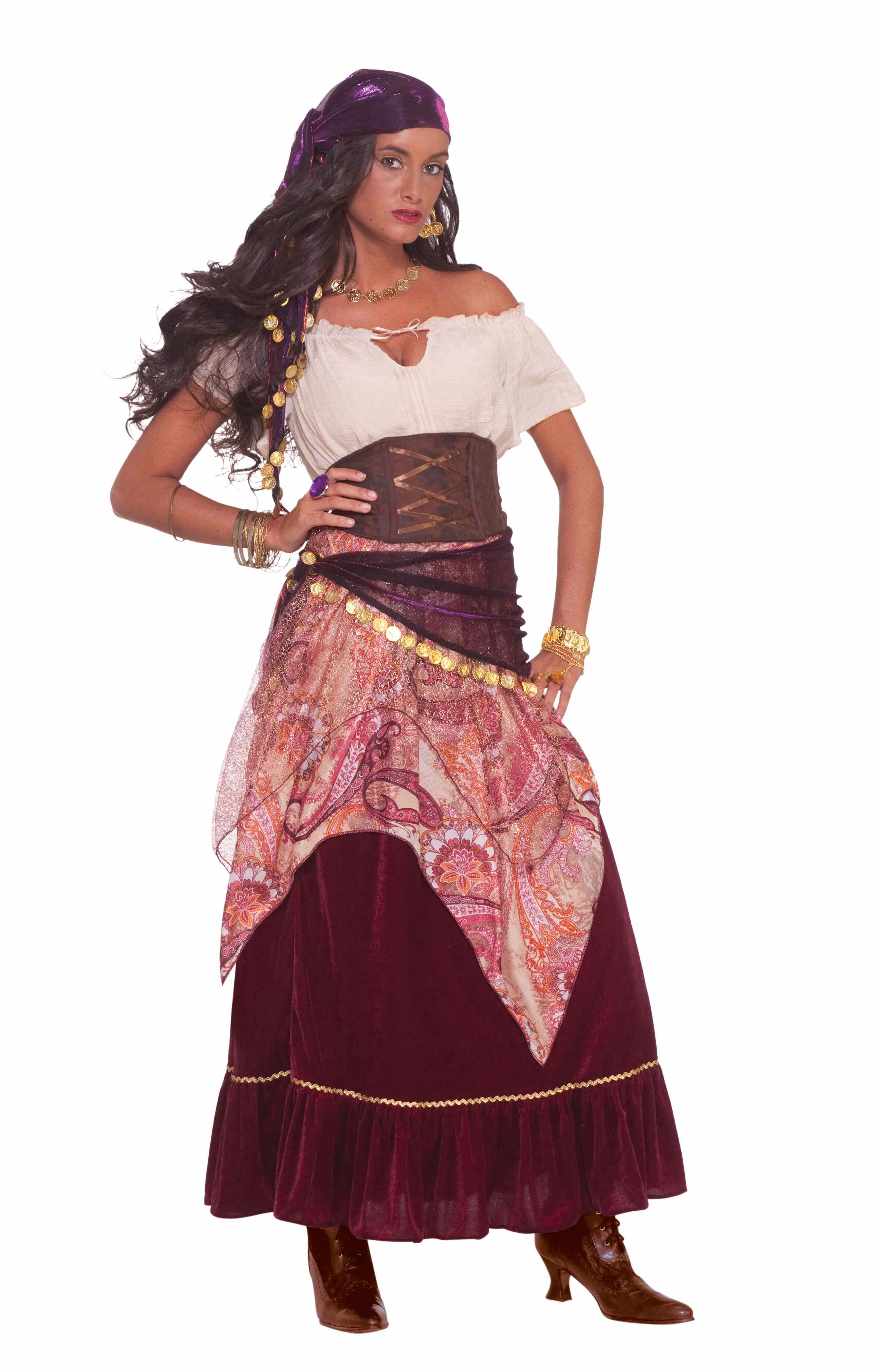 Gypsy Halloween Costume
 Adult Madame Mystique Gypsy Woman Costume $55 99