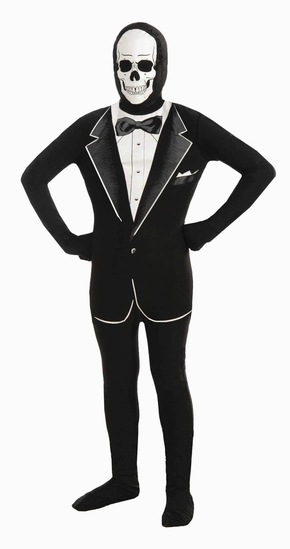 Kids Boys Invisible Skull Tuxedo Bodysuit Costume 34.99 The