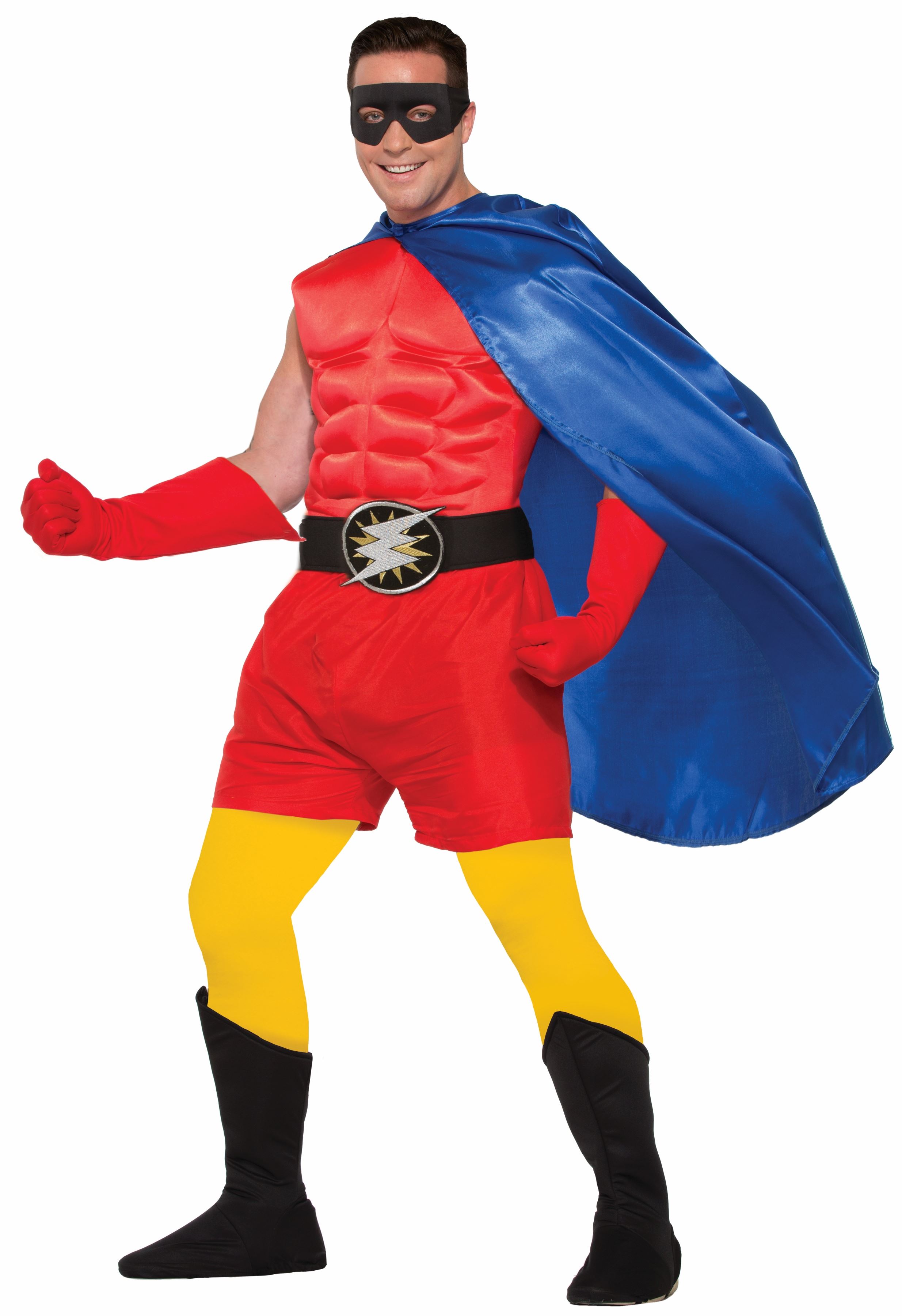 Adult Hero Boxer Shorts s Red | $9.99 | The Costume Land