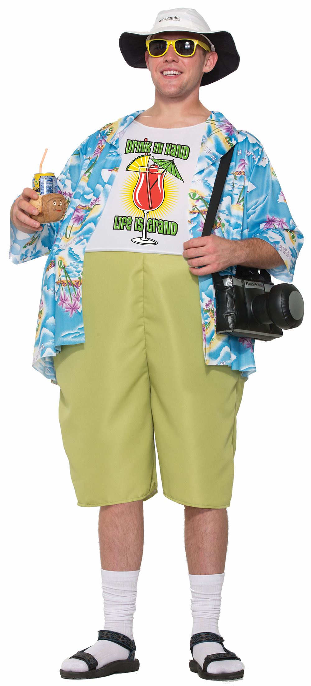 Adult Tropical Tourist Couple Funny Costume 22.99 The Costume Land