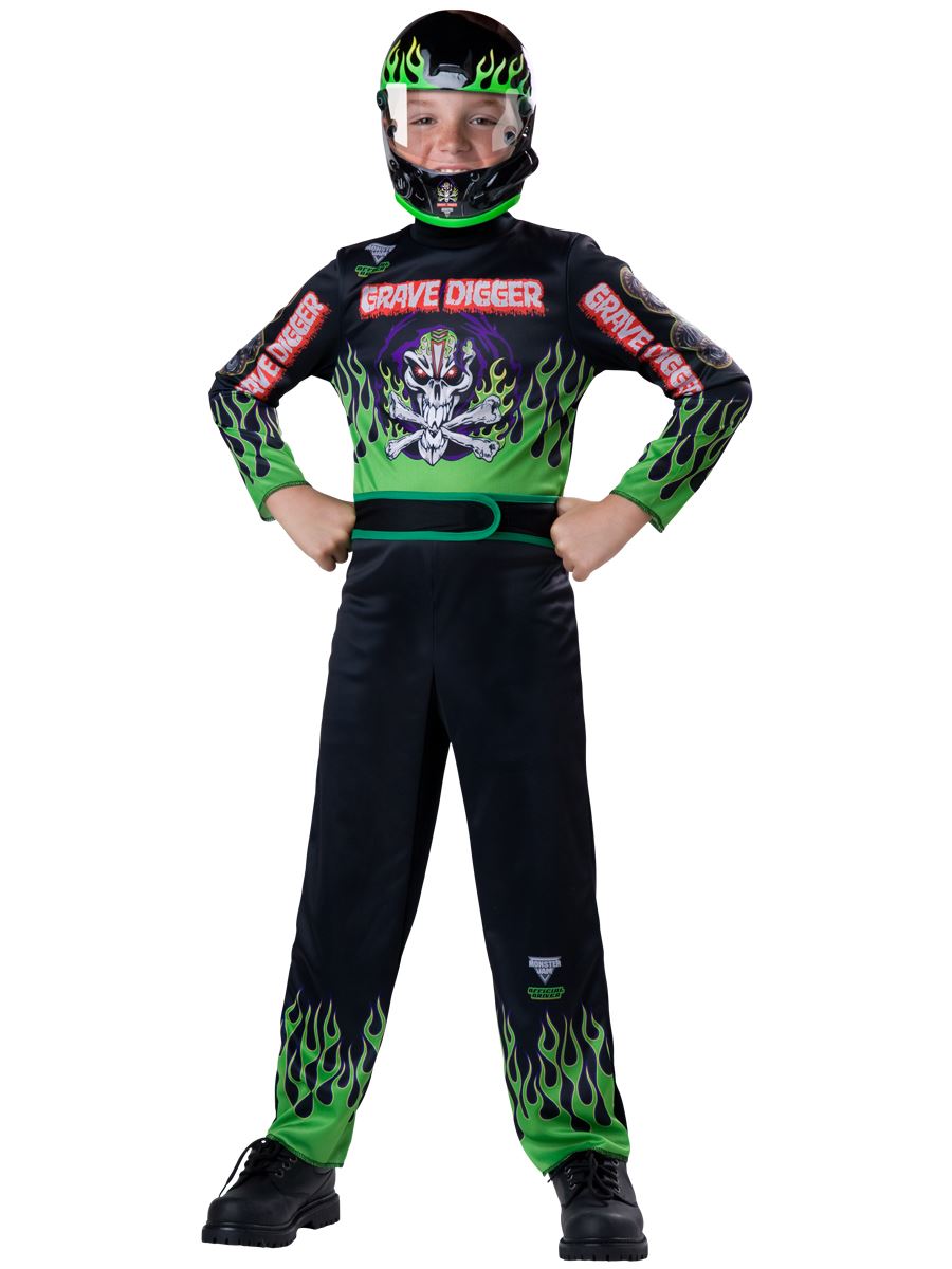 Grave Digger Costume
 Kids Monster Jam Grave Digger Boys Costume $37 99