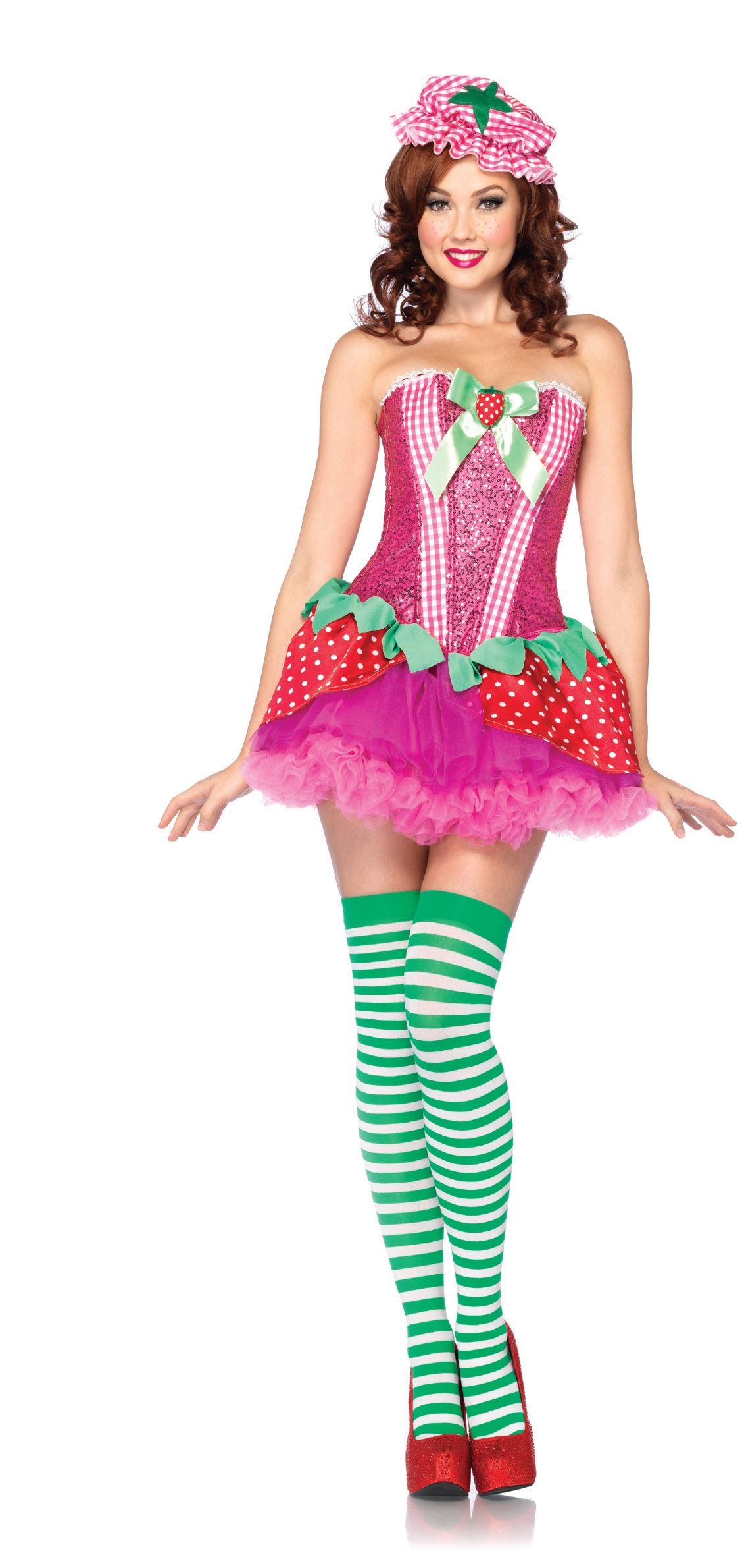 Strawberry Halloween Costume
 Adult Strawberry Sweetie Woman Costume $53 99