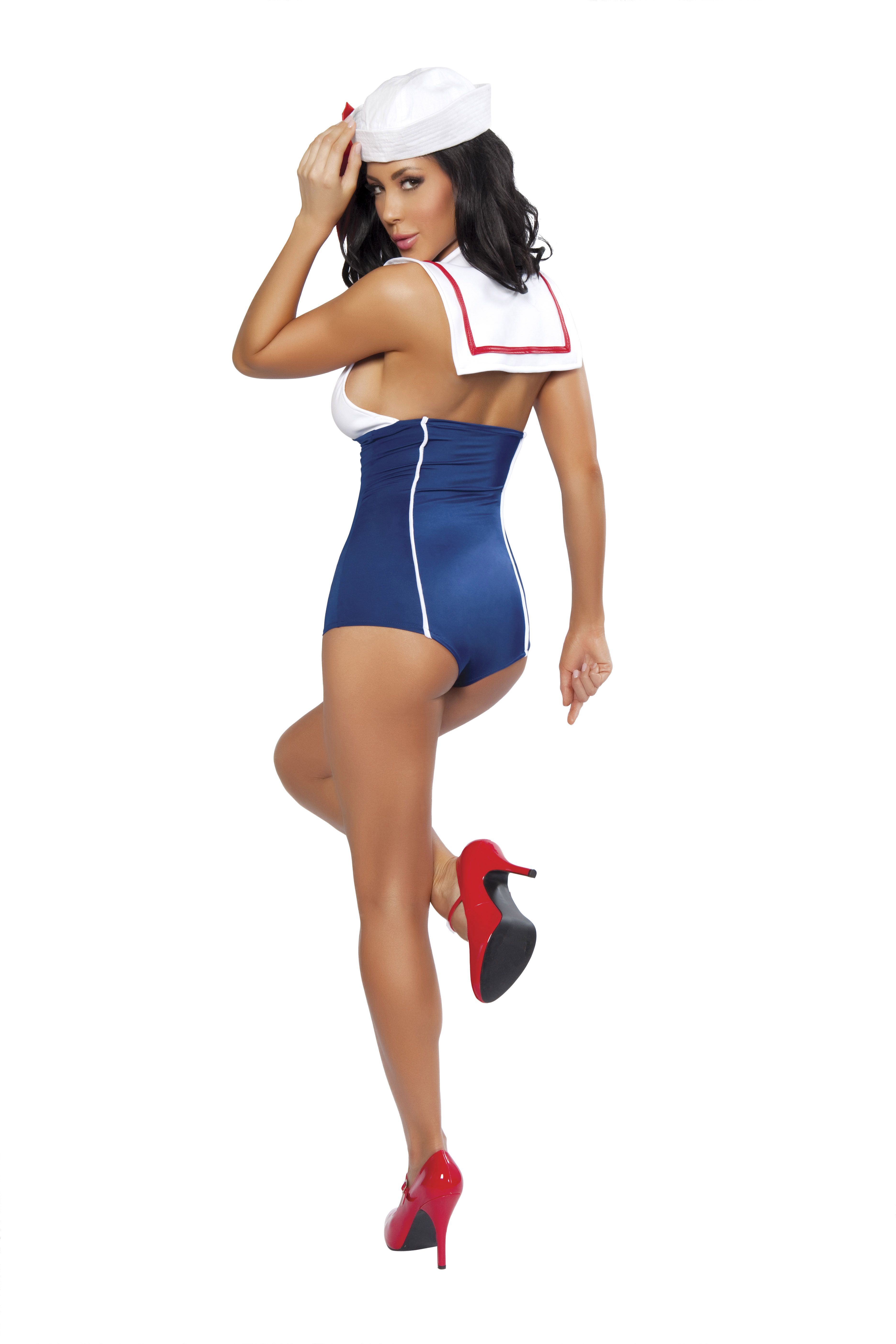 Pinup Sailor Women Sexy Romper Halloween Costume 58 99