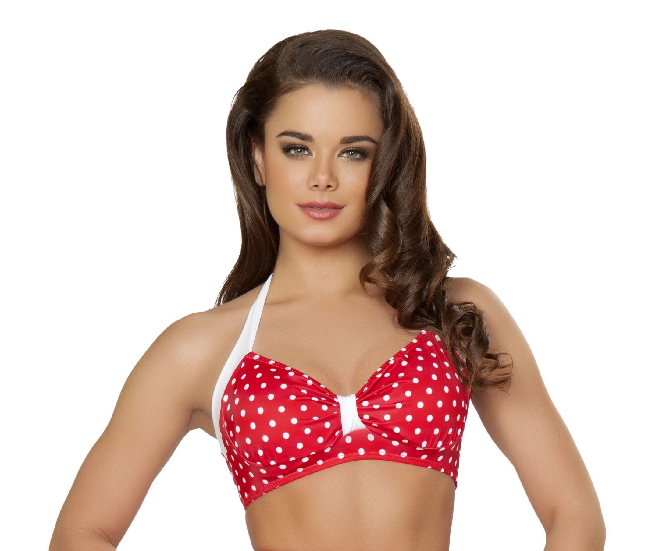 Adult Sexy Pin Up Halter Red And White Women Top 19 99