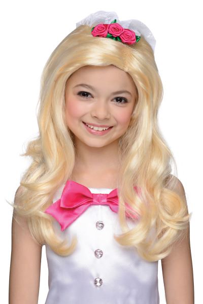 Kids Barbie Bride Girls Wig | $14.99 | The Costume Land