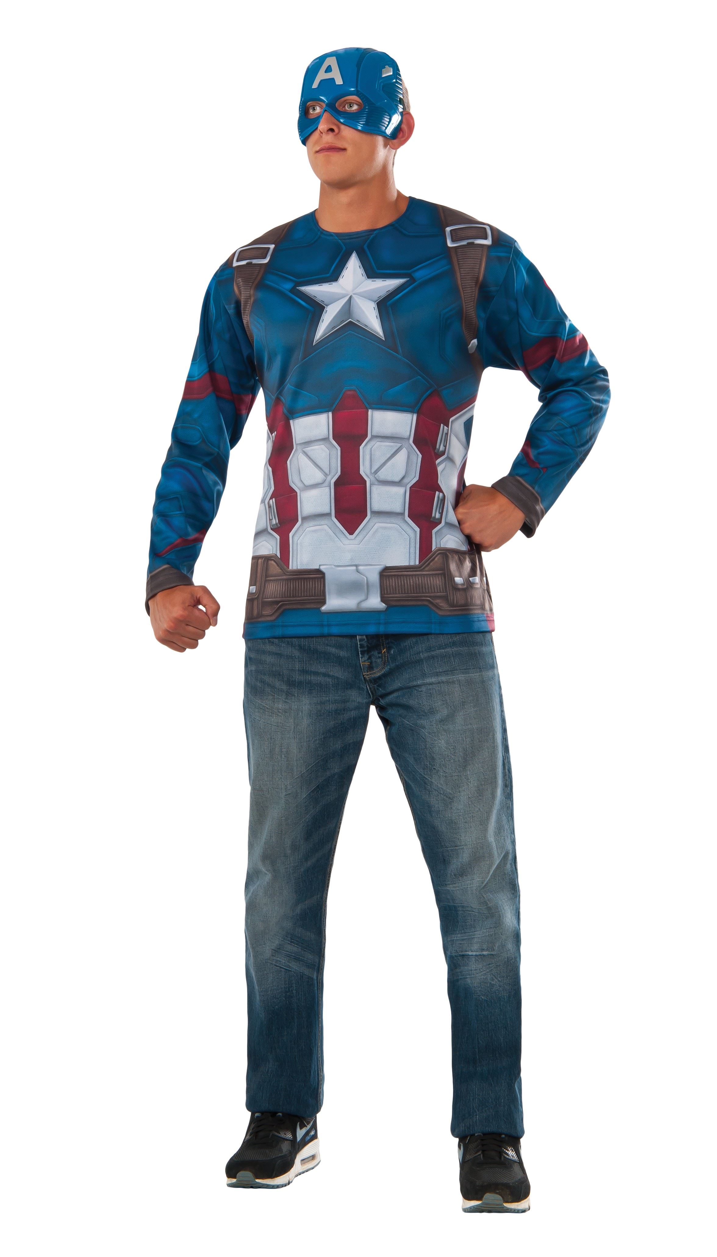 Adult Captain America Retro Civil War Costume 32.99 The Costume Land