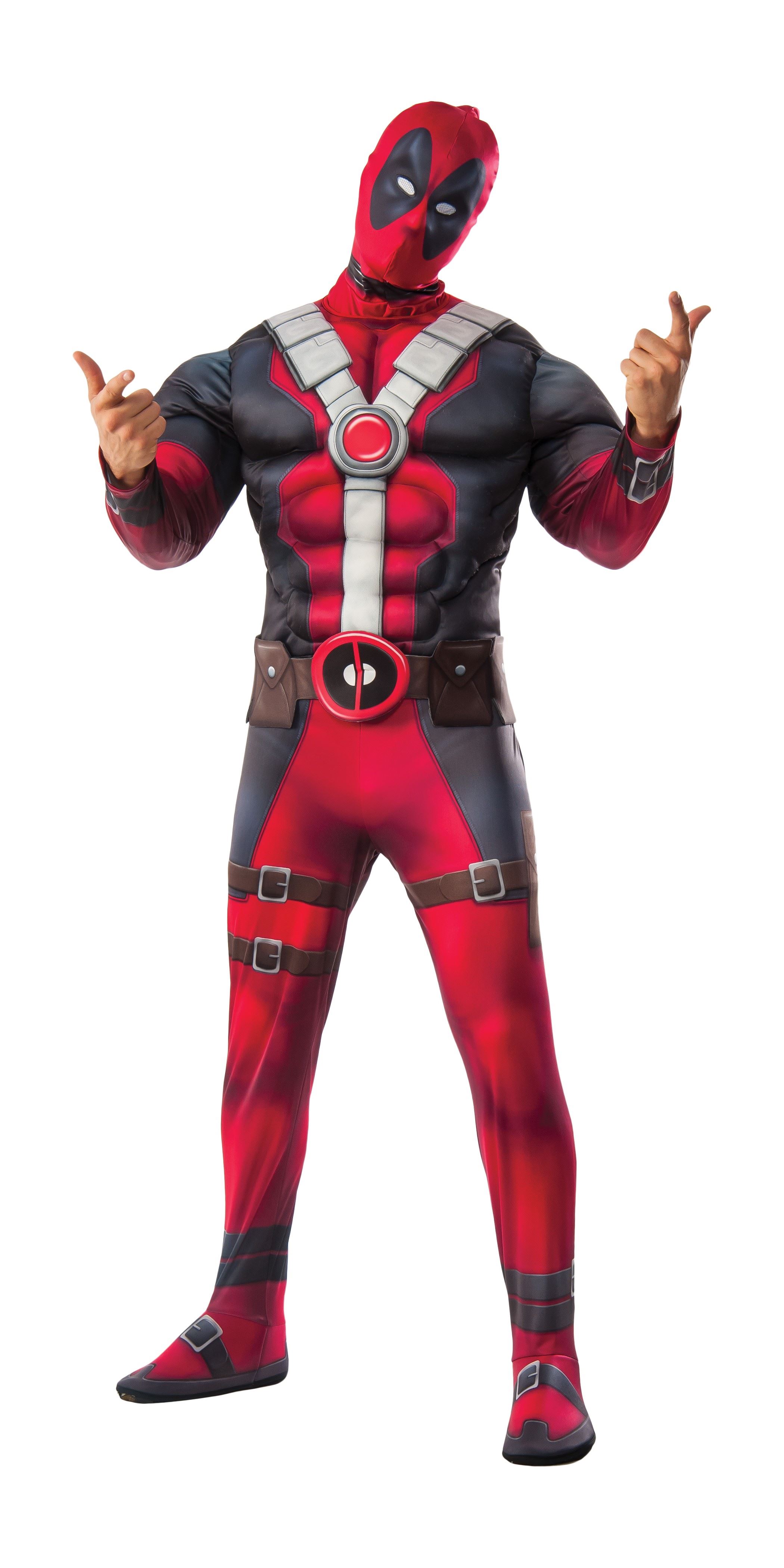 Deadpool Halloween Costume
 Adult Deadpool Muscle Chest Men Costume $49 99