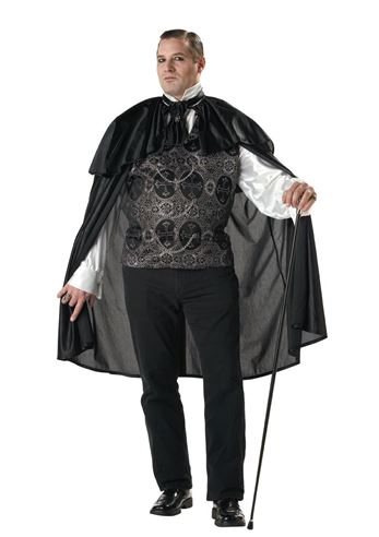 Adult Victorian Vampire Men Plus Size Costume, $40.99