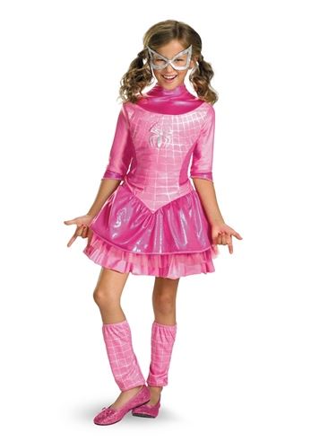 kids spider girl pink