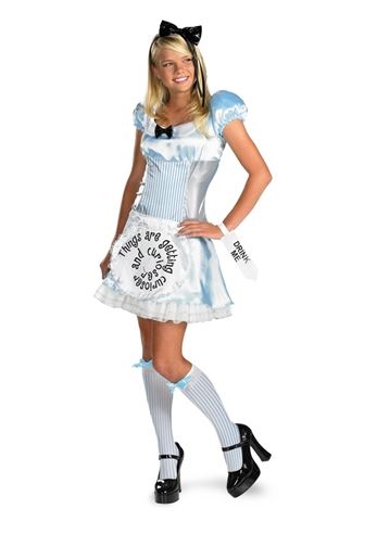 Adult Alice In Wonderland Women Costume, $34.99