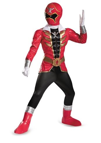 Power Rangers Red Ranger Super Megaforce Prestige Boys Halloween ...