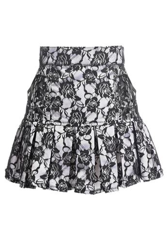 Black lace white skirt clearance