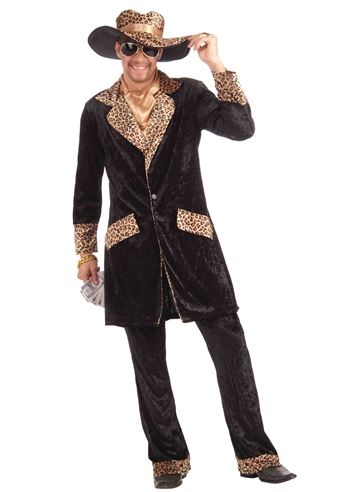 Adult Big Cat Pimp Men Costume Adult Big Cat Pimp Men Costume