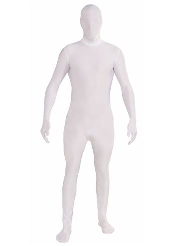 Adult White Bodysuit Men