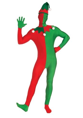 Adult Elf Santas Helper Bodysuit Men Costume | $24.99 | The Costume Land