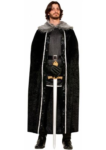 faux fur black cape