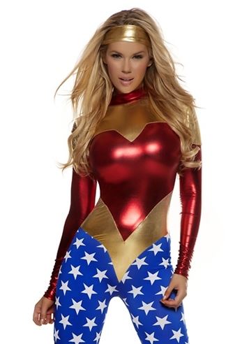 Adult America Patriotic Super Hero Women Costume