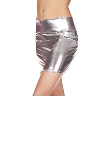 Adult Metallic Skirt Silver | $17.99 | The Costume Land