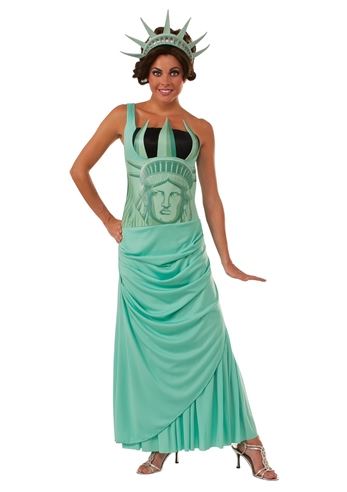 Adult Lady Liberty Woman Costume | $31.99 | The Costume Land