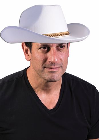 Adult Felt Cowboy Hat White | $16.99 