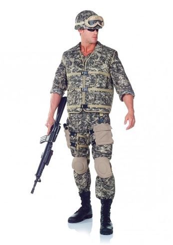 brand new army ranger deluxe men halloween costume by underwraps costumes image 1