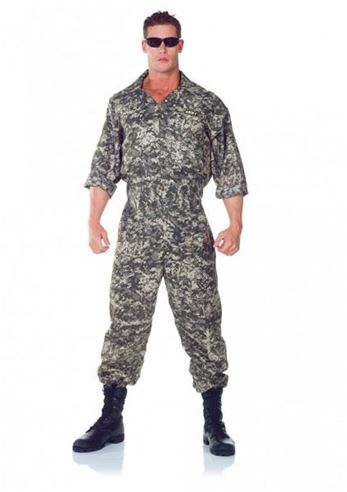 Adult Digital Print Army Men Jumpsuit, $36.99