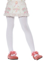 Girls Opaque Tights White