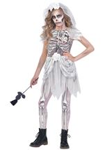 Skeleton Bride Girls Costume