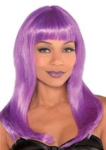 Purple Electra Woman Wig